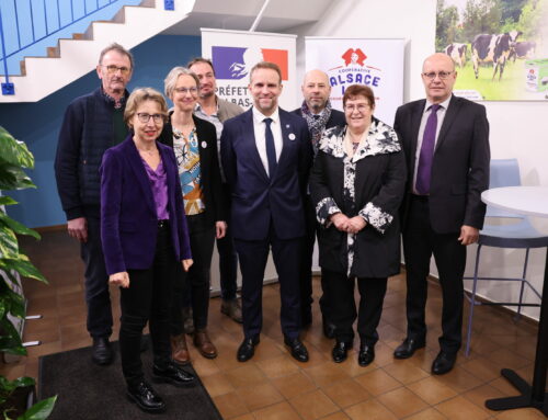 Visite d’Alsace Lait à Hoerdt avec le Ministre de l’Industrie